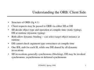 Understanding the ORB: Client Side