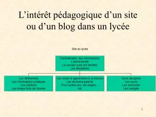 l int r t p dagogique d un site ou d un blog dans un lyc e