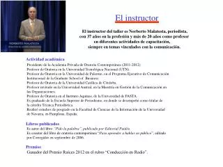 el instructor