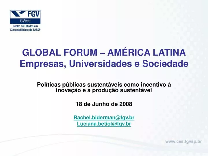 global forum am rica latina empresas universidades e sociedade