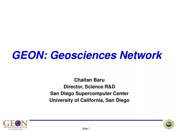 geon geosciences network