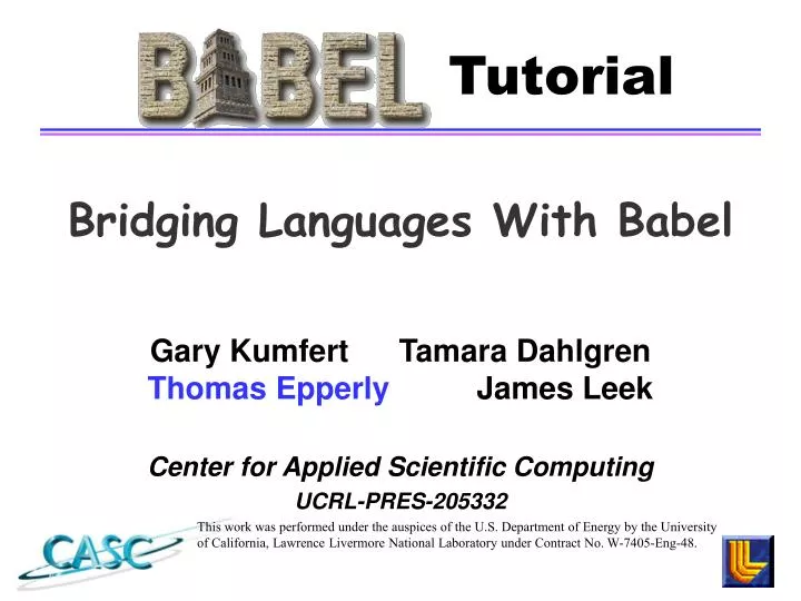 bridging languages with babel