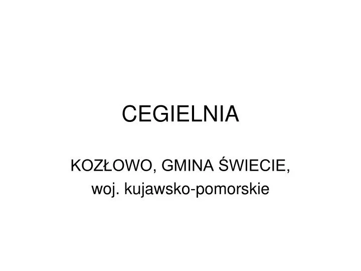 cegielnia