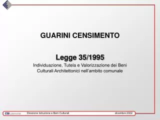 guarini censimento