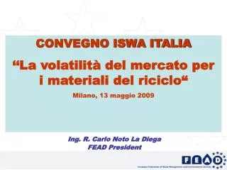 ing r carlo noto la diega fead president