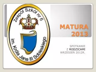 matura 2013