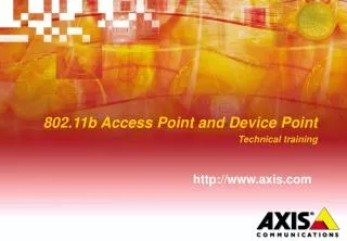 802.11b Access Point and Device Point Technical training
