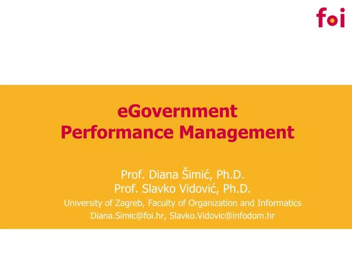 egovernment performance management