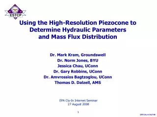 Using the High-Resolution Piezocone to Determine Hydraulic Parameters and Mass Flux Distribution