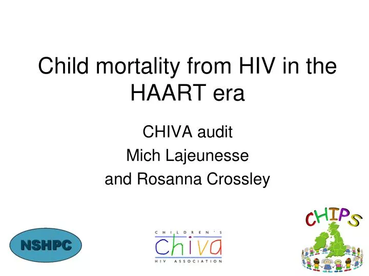 child mortality from hiv in the haart era