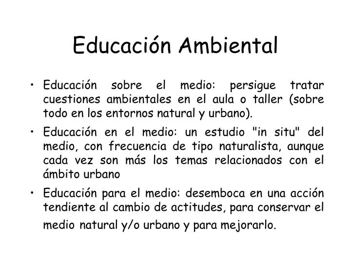 educaci n ambiental