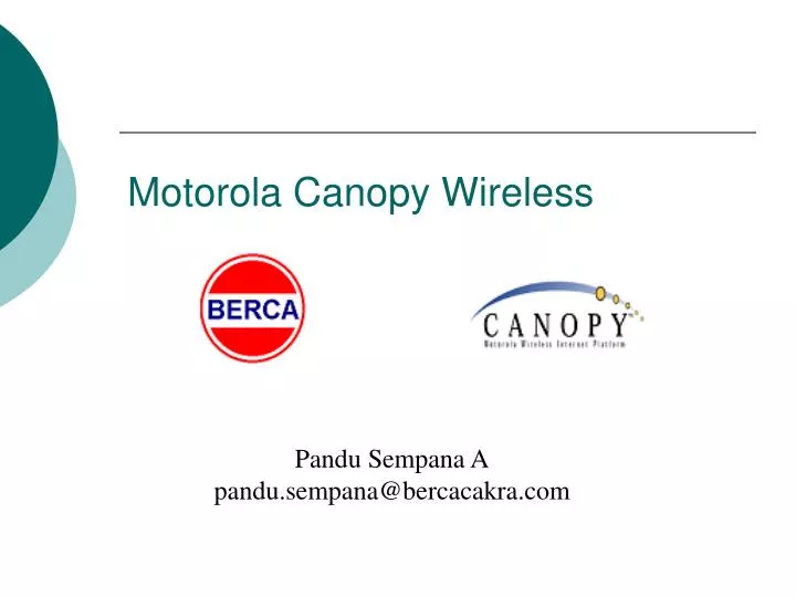 motorola canopy wireless