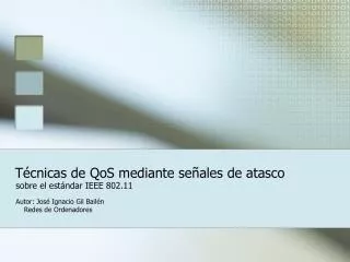 t cnicas de qos mediante se ales de atasco