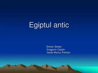 egiptul antic