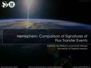 Hemispheric Comparison of Signatures of Flux Transfer Events