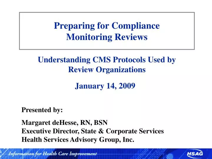 preparing for compliance monitoring reviews