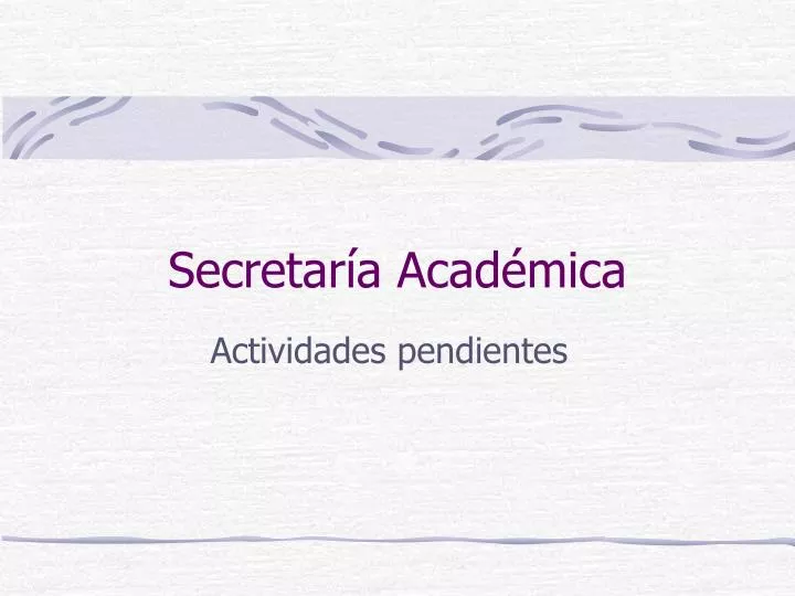 secretar a acad mica