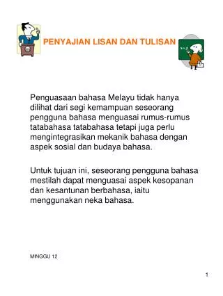penyajian lisan dan tulisan