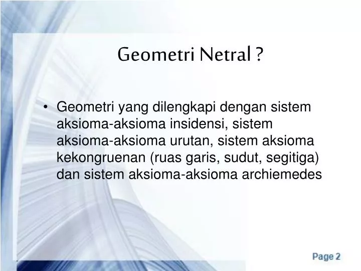 geometri netral