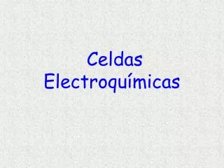 celdas electroqu micas