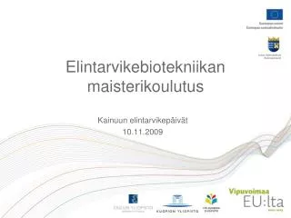 elintarvikebiotekniikan maisterikoulutus