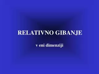 relativno gibanje