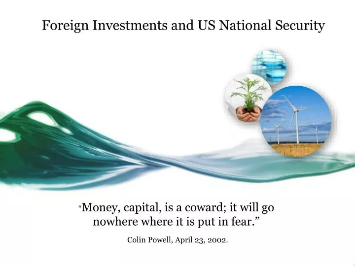 foreign investments and us national security