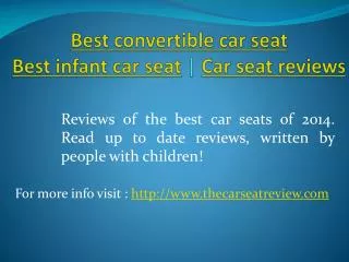 best convertible car seat | best infant car seat | car seat