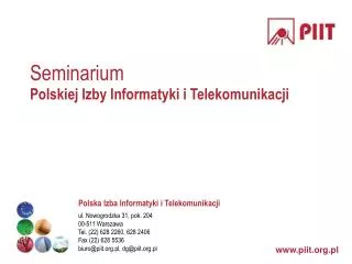 seminarium