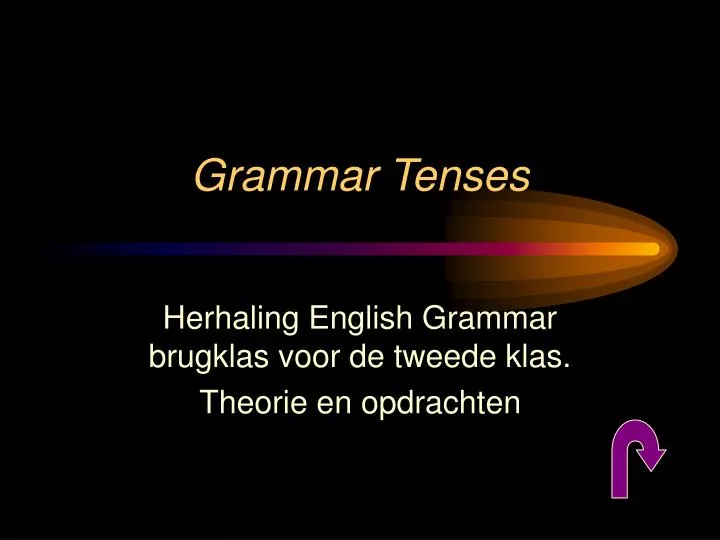 grammar tenses