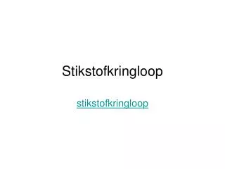 stikstofkringloop