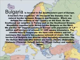 BULGARIA!!!