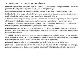 1 promene u poslovnom okru enju