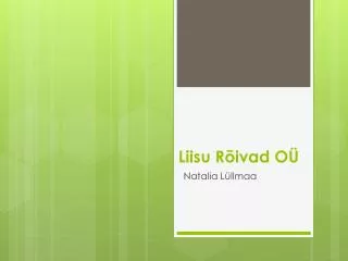 liisu r ivad o