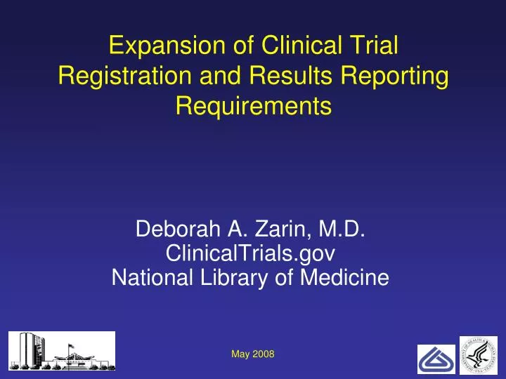 expansion of clinical trial registration and results reporting requirements