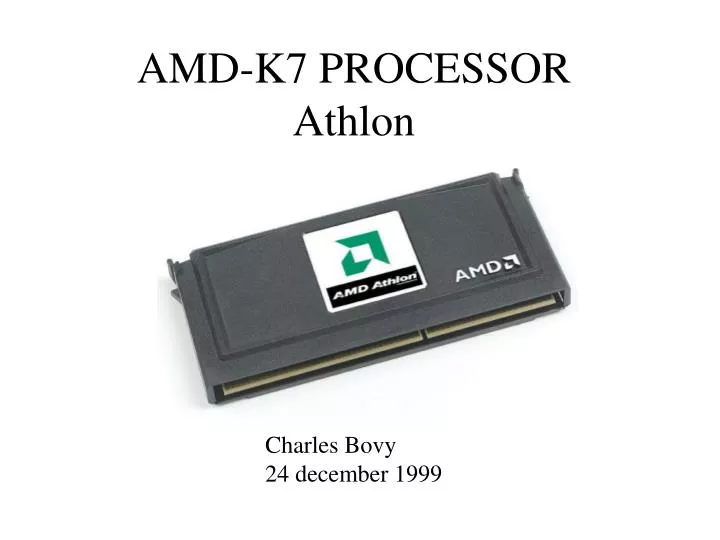 amd k7 processor athlon