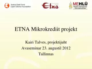 etna mikrokrediit projekt