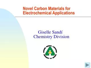 Novel Carbon Materials for Electrochemical Applications