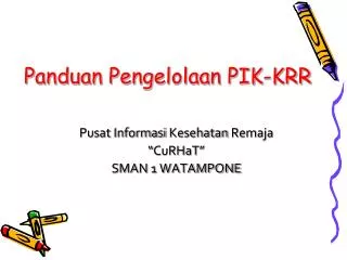 panduan pengelolaan pik krr