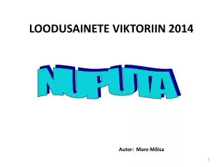 loodusainete viktoriin 2014