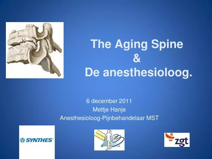 the aging spine de anesthesioloog