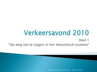 verkeersavond 2010