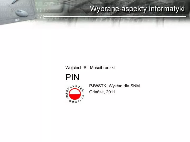 wybrane aspekty informatyki