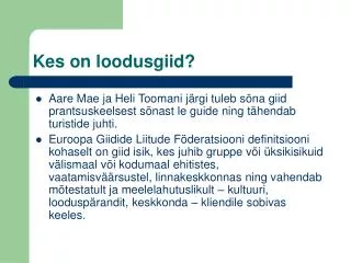 kes on loodusgiid