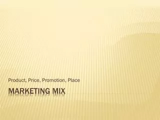 product price promotion place