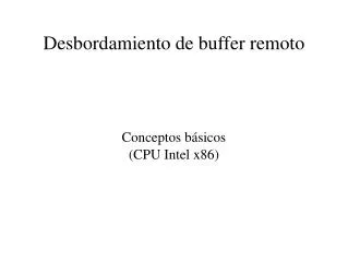 conceptos b sicos cpu intel x86