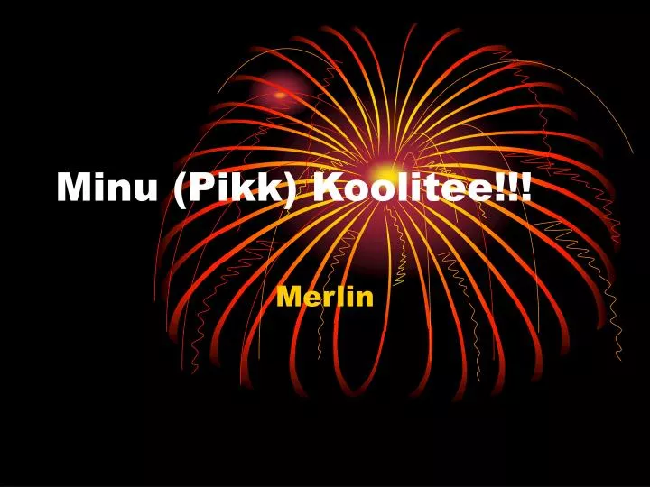 minu pikk koolitee