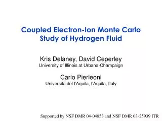 Coupled Electron-Ion Monte Carlo Study of Hydrogen Fluid