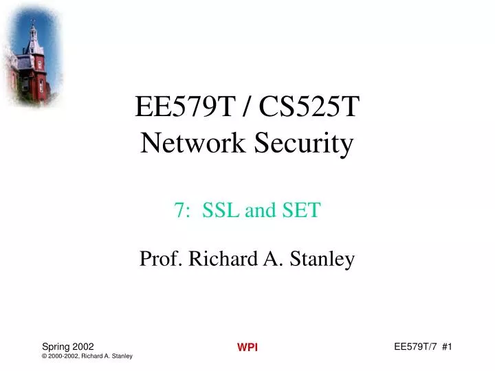 ee579t cs525t network security 7 ssl and set