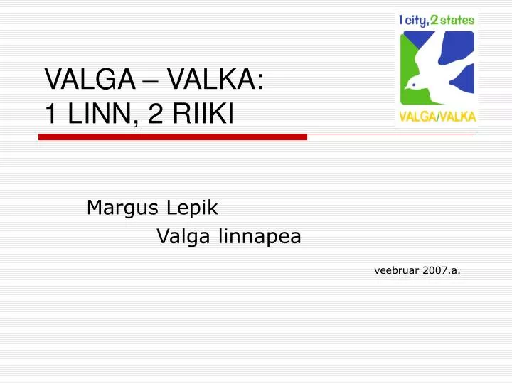 v alga v alka 1 linn 2 riiki